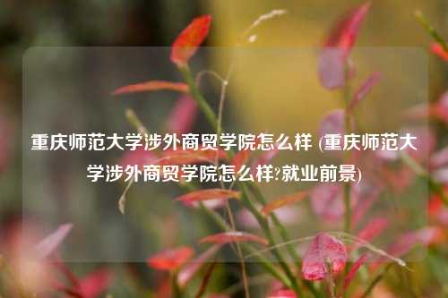 重庆师范大学涉外商贸学院怎么样 (重庆师范大学涉外商贸学院怎么样?就业前景)