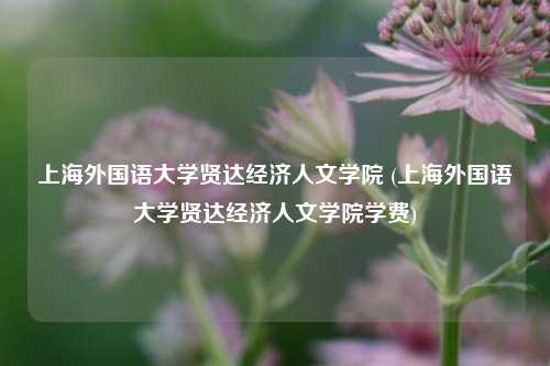 上海外国语大学贤达经济人文学院 (上海外国语大学贤达经济人文学院学费)