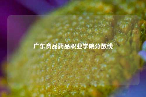 广东食品药品职业学院分数线