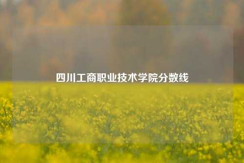 四川工商职业技术学院分数线