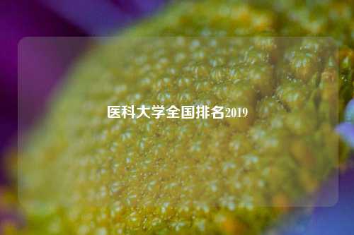 医科大学全国排名2019