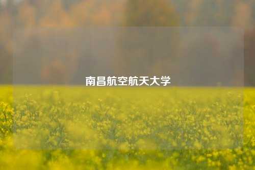 南昌航空航天大学