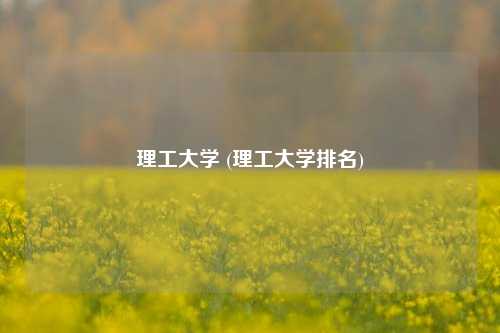 理工大学 (理工大学排名)
