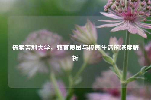 探索吉利大学，教育质量与校园生活的深度解析