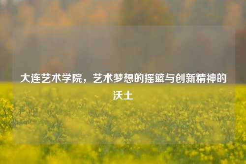 大连艺术学院，艺术梦想的摇篮与创新精神的沃土