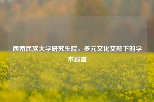 西南民族大学研究生院，多元文化交融下的学术殿堂