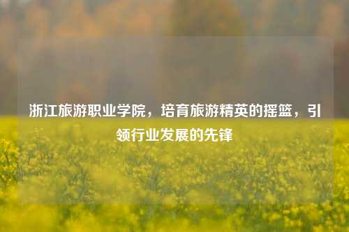浙江旅游职业学院，培育旅游精英的摇篮，引领行业发展的先锋