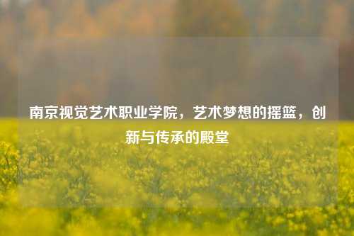 南京视觉艺术职业学院，艺术梦想的摇篮，创新与传承的殿堂
