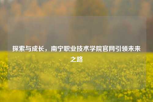 探索与成长，南宁职业技术学院官网引领未来之路