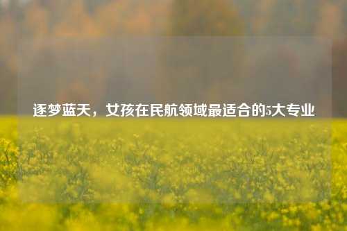 逐梦蓝天，女孩在民航领域最适合的5大专业