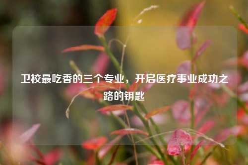 卫校最吃香的三个专业，开启医疗事业成功之路的钥匙